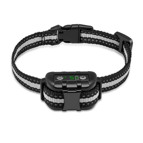 Bark Collar Barking Control Training Collar with Beep Vibration and No Harm Shock-GNABT009