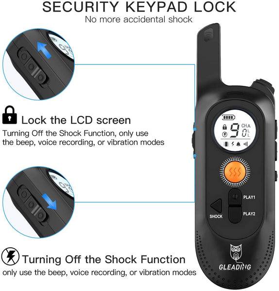 【Version 2 Collars】Dog Training Collar/Dog Shock Collar--2000 ft Remote Range--Personalized Voice Commands-GPS6-2