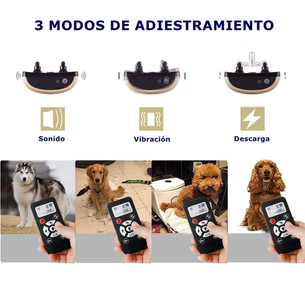 【Version 2 Collars】Dog Training Collar & Antibark Collar - Rechargeable Dog Shock Collar with Manual and Autmatic Mode-P8132