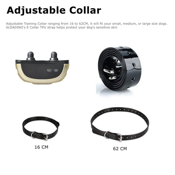 [Version for 2 Dogs] Dog Training Collar/Dog Shock Collar--1300 ft Remote Range-- Rechargeable/Waterproof IP67-GPS2T2