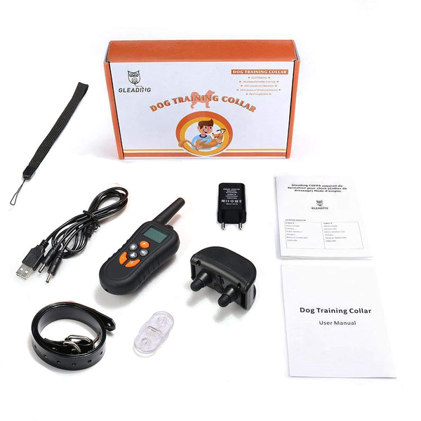 Dog Training Collar/Dog Shock Collar--1300 ft Remote Range-- Rechargeable/Waterproof IP67-G919C