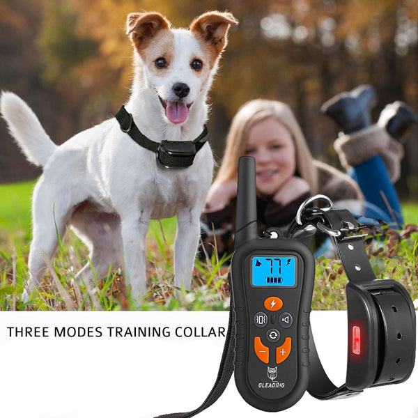 Dog Training Collar/Dog Shock Collar--1300 ft Remote Range-- Rechargeable/Waterproof IP67-G919C