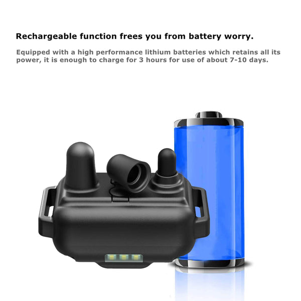 Dog Training Collar/Dog Shock Collar--1300 ft Remote Range-- Rechargeable/Waterproof IP67-MR001