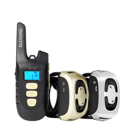 [Version for 2 Dogs] Dog Training Collar/Dog Shock Collar--1300 ft Remote Range-- Rechargeable/Waterproof IP67-GPS2T2