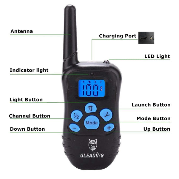 [Version for 2 Dogs] Dog Training Collar/Dog Shock Collar--1300 ft Remote Range-- Rechargeable/Waterproof IP67-G98N2