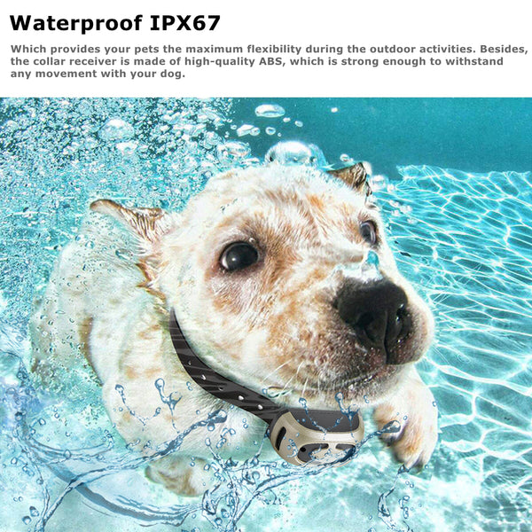 [Version for 2 Dogs] Dog Training Collar/Dog Shock Collar--1300 ft Remote Range-- Rechargeable/Waterproof IP67-GPS2T2