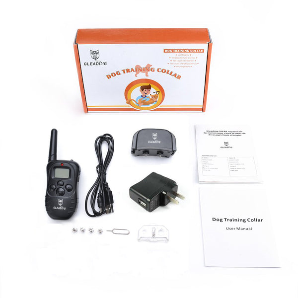 Dog Training Collar/Dog Shock Collar--1000 ft Remote Range-- Rechargeable/Rainproof IP3-G81