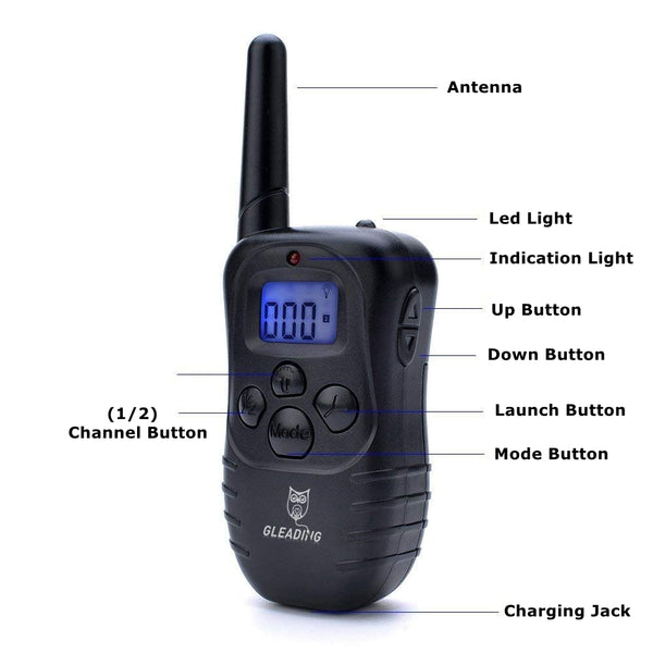 [Version for 2 Dogs] Dog Training Collar/Dog Shock Collar--1000 ft Remote Range-- Rechargeable/Rainproof IP3-G812