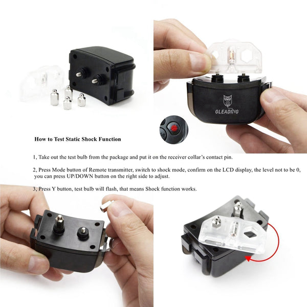 [Version for 2 Dogs] Dog Training Collar/Dog Shock Collar--1000 ft Remote Range-- Rechargeable/Rainproof IP3-G812